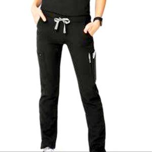 Figs Yola scrub pants: size M, black, barely worn!